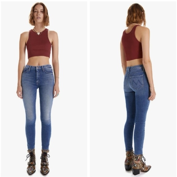 MOTHER Denim - Mother High Waisted Looker Satisfaction guaranteed blue jeans size 26